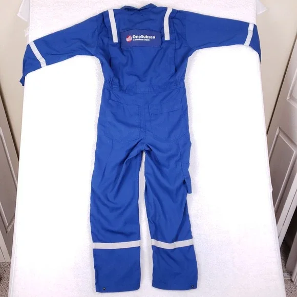 Red Wing FR Coveralls Men 36S Blue Reflective OneSubsea Workwear Flame Resistant - Picture 11 of 12